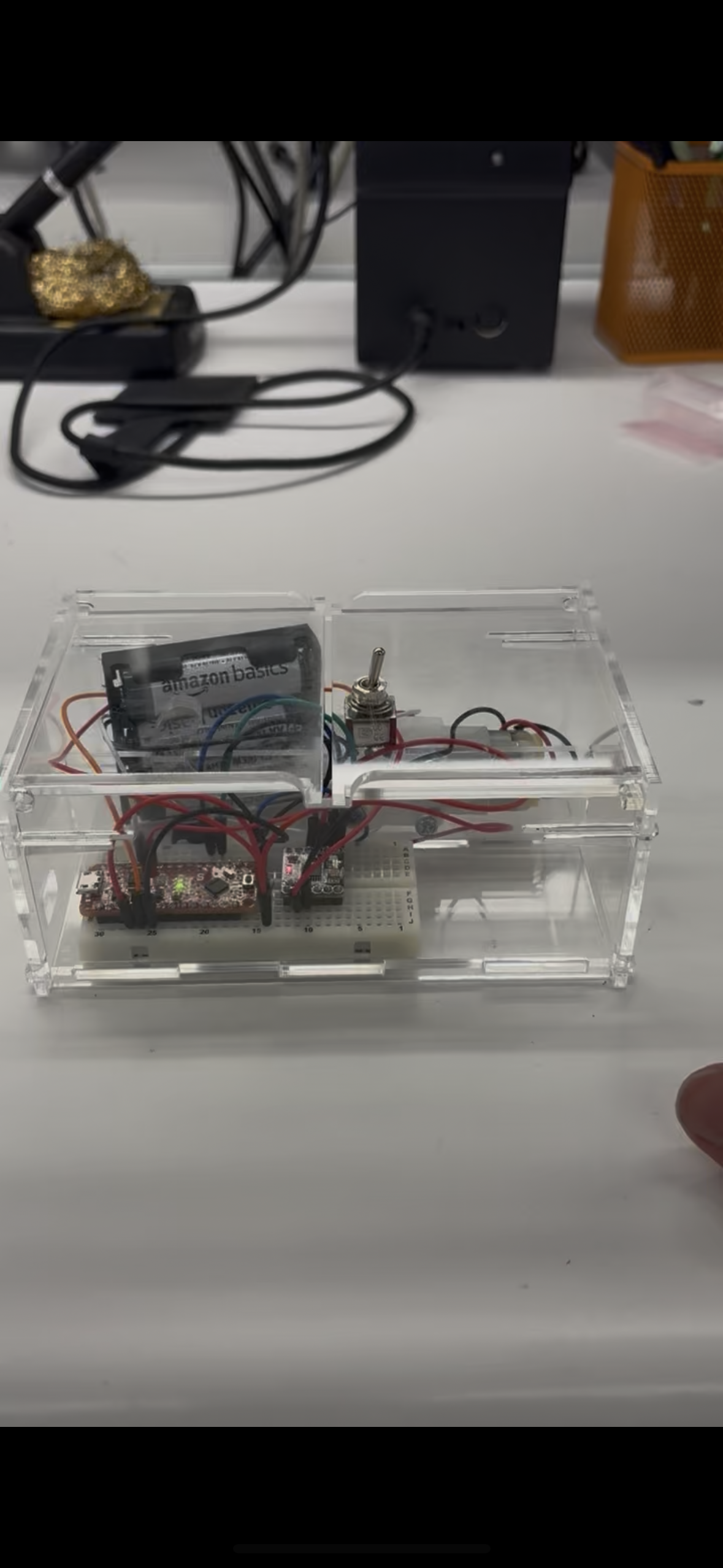 Stepper-Motor Useless Box, assembled